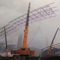 Space Frame for Steel Space Grid Industrial Double-Span Coal Shed Project of 193 Meters