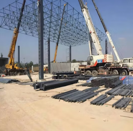 Steel Truss Space Frame Structure with Steel Space Grid Drawing Design in China