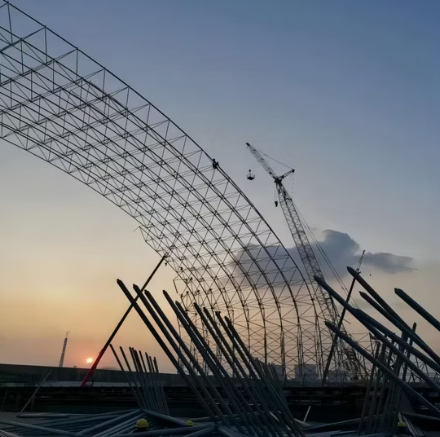 "Waste Power Generation Project, Steel Truss Space Frame for Steel Space Grid"