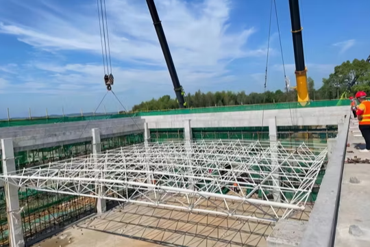 "Waste Power Generation Project, Steel Truss Space Frame for Steel Space Grid"