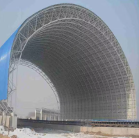 Steel Truss Steel Space Frame Structutre Roofing Steel Space Grid Industrial Storage Warehouse