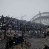 Space Frame Steel Structure for Construction of 126-Meter Span Project of Steel Space Grid Power Plant