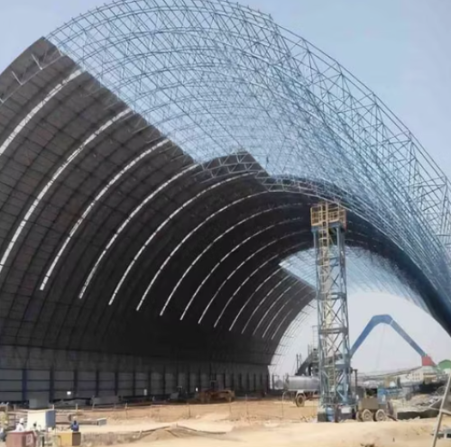 Steel Truss Steel Space Frame Structutre Roofing Steel Space Grid Industrial Storage Warehouse